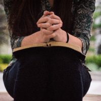 Praying hands bible