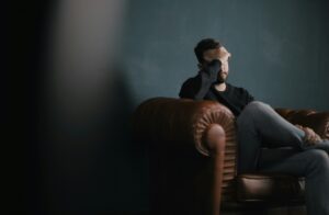 depressed man