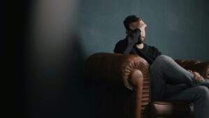 depressed man